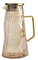 brocca di vetro Brocca for acqua in vetro resistente al calore con manico Bollitore for acqua calda e fredda Grande capacità Teiera for tè freddo Frigorifero Bottiglia for succo d'acqua 1500 ml brocca