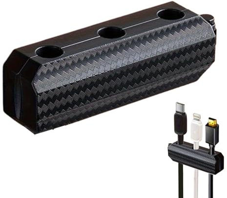 Magnetischer Kabelclip - Abnehmbarer Kabelorganisator, Multifunktioneller Halter | 3-Loch-Klebstoffclip Für Zuhause, Büro, Bett, Küche, Nachttisch, Wohnheim Und Kabelmanagement Für Arbeitsbereiche