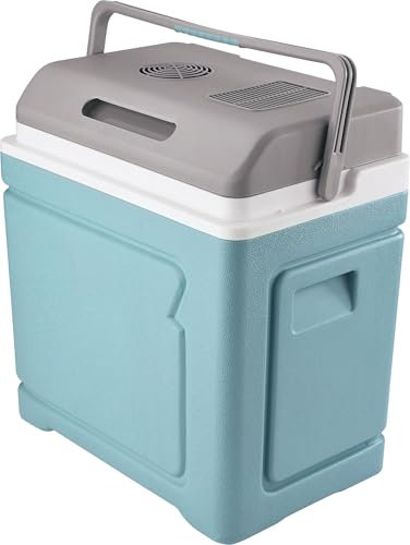 C.A.O. - Glacière électrique multiconnect (12V / 220V / USB) 30 litres en PP+PU HDPE - Couleur Gris/Bleu - Longueur 46 cm - Largeur 30 cm - Hauteur 49 cm