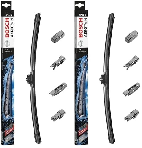 Bosch Scheibenwischer Aerotwin AP16U, Länge: 400mm – einzelner Scheibenwischer für Frontscheibe (Packung mit 2)
