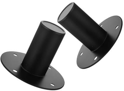 HEATSHAKING 2pcs Speaker Iron Base Metal Stand Loudspeaker Support Bracket for Indoor Stage Speaker Tripod Stand Diy Kit