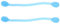 Silicone Blue Body Shaper Stressé High Elastic Yoga Corde Ressener Band 2PCS