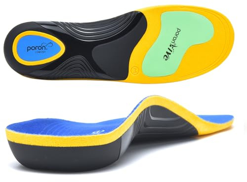 GemChve Solette Ortopediche,Plantari per Fascite Plantare,Adatto per Piedi Piatti Supporto per Arco Plantare Solette Ortopedico Scarpe 36-47 EU