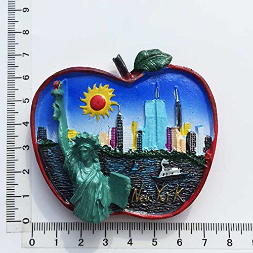New York 3D Fridge Magnets USA Tourism Souvenir Hand Painting Handicraft Resin Refrigerator Magnets Sticker Collection Gift Home Decoration Articles (8)