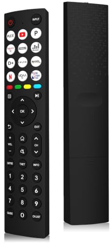 Hisense TV Remote Control,Universal Remote Control for Hisense for VIDAA 4K UHD FHD QLED LED LCD HDTV Smart TV Remote Replacement with 12 Shortcut Buttons, No Setup Required