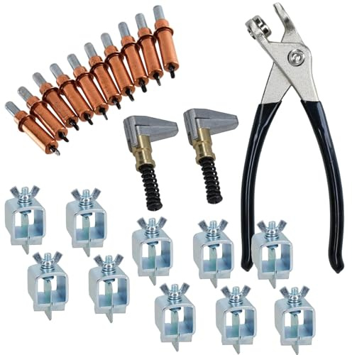 AB Tools Intergrips Weld Clamps Sheet Metal Fasteners 10pk With Cleco Temporary Rivets