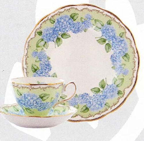 Royal Albert Tazza da The con PIATTINO + Piatto 21 CM Hydrangea