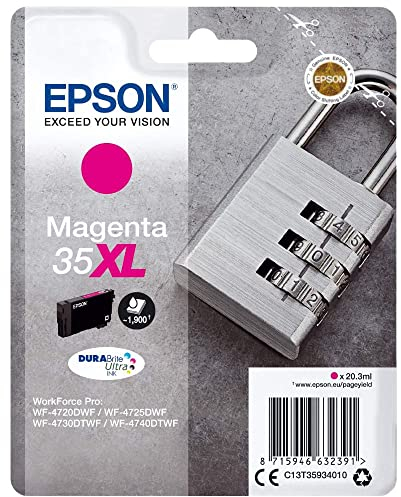 Epson Original 35XL Tinte Schloss (WF-4720DWF, WF-4725DWF, WF-4730DTWF, WF-4740DTWF), magenta