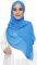 Lina & Lily Damen Muslim Premium Chiffon Hijab Kopftuch Schal aus Leicht Stoff (Azurblau)