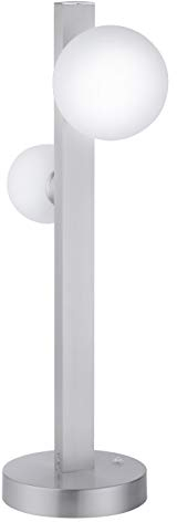 Trio Leuchten WiZ LED Tischleuchte Dicapo 650810507, 2x3 Watt RGBW LED mit 16 Mio. Farben + 64.000 Weißtöne + 18 Licht-Szenen, Steuerung über App + Sprachsteuerung + Fernbedienung + Wandschalter