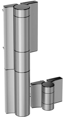 Locinox Mammoth 180-2 hydraulischer Gartentorschließer & Torband Silber | 180° Öffnungswinkel | Für Tore bis 150 kg
