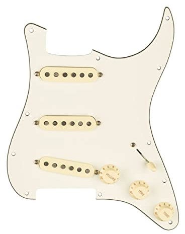 Fender Pre-wired Stratocaster Pickguard Strat Original '57/'62 Pickups, White