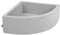 KiddyMoon 90X30/SIN Bolas Piscina De Bolas ∅ 7Cm para Ninos Cuarto Angular Hecha En La UE, Gris Claro
