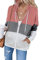 Maavoki - Felpa da donna con cappuccio, a maniche lunghe, in pile, per autunno e inverno, M-rosa., L