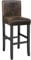 tectake 800017 Hochqualitativer Barhocker, 107 cm hoch, Stuhlbeine aus Massivholz - Diverse Farben - (Antik Braun | Nr. 403583)