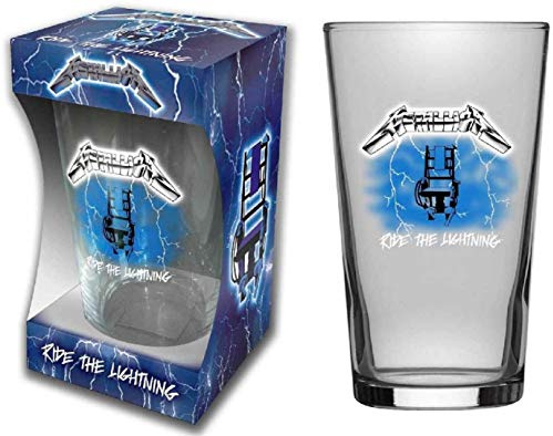 for-collectors-only Metallica Ride The Lightning Beer Glass Long Drink Glass XL Pint Glass
