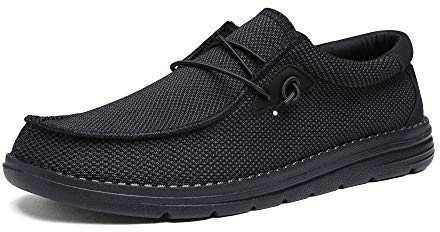 Bruno Marc Mocasines para Hombre Planos Mocasines sin Cordones Zapatos Clásicos Casual de Confort Suave Negro BLS211 Talla 44.5EU/11US