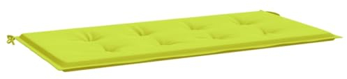 vidaXL Gartenbankauflage, Bankauflage Sitzkissen Outdoor, Polsterauflage Auflage für Gartenbank, Bankpolster Bankkissen, Hellgrün 120x50x4cm Oxford-Gewebe