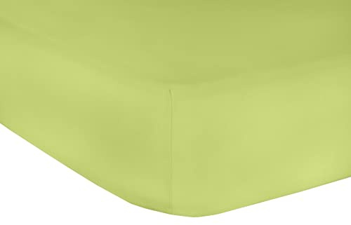 Mr.Sandman Elastan Basic Spannbetttuch Kiwi Größe 90-100x200-220cm