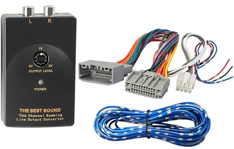 NuIth Add an Amp Amplifier Adapter Interface Selected for 2009-2018 Dodge Jeep Chrysler Vehicles Factory OEM Car Stereo Radio System w/Remote Turn on Wire Harness Add Subwoofer Bass Amp Wiring Harness