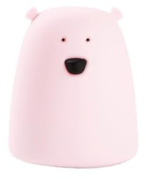Rabbit&Friends Lampe kleiner Bär – Rosa