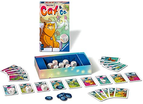 Ravensburger - Cat&Co, Gioco da Tavolo per Tutta la Famiglia, 2-5 Giocatori, Idea Regalo per Bambino e Bambina 6+ Anni, Edizione in Italiano
