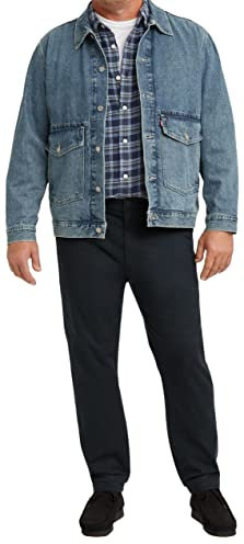 Levi's Men's XX Standard Tapered Chino Big & Tall Trousers, Mineral Black S Twll, 44W / 32L