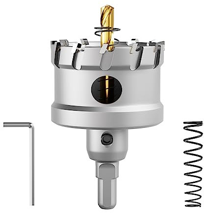 CSOOM TCT Lochsäge, Lochschneider, Kreisschneider, Klimaanlage und andere Bohraufgaben Dieser elektrische Bohrer ist perfekt zum Bohren von Löchern bis zu (60 mm)