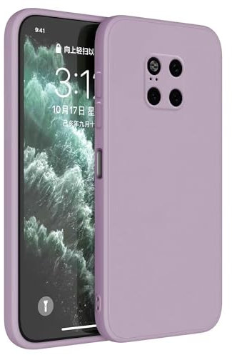 Topme Handyhülle Hülle Fur Huawei Mate20 Pro (6.39 Inches) Case Schutzhülle, Hautschutz Aus TPU Silikonhülle - Gras lila