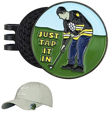 Fantasyon Funny Golf Ball Markers Golf Hat Clip Marker with Magnetic Balls for Golf Gloves Hats Bags Caps Belt Pocket