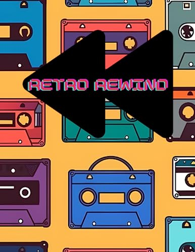 Awesome Cassette Tape College Lined Notebook, Retro Rewind 100 Ruled Pages 8.5x11 inch Journaling Notebook for Men, Women, and Children of all ... Journaling, Note Taking or Diary for Gamers
