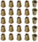 YoiYee M4 x 10mm Wood Insert Hex Socket Nuts - Threaded Flanged Hex Socket Nut Insert for Wood Furniture, DIY Projects - 25 Pack