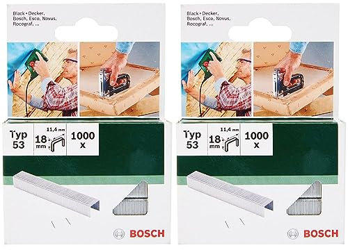 Bosch 2609255824 DIY Klammern Typ 53 11.4 x 0.74 x 18 mm (Packung mit 2)