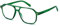 FEISEDY Retro 70er Lesebrille Blaulichtfilter Brille Quadratisch Herren Damen Nerdbrille Computerbrille mit Klare Linse B0068