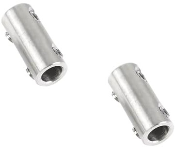 Leliafleury 8mm Wire Rope Cable Clamp 2Pcs Stainless Steel Wire Rope Thimble Double Hole Wire Rope Clips Wire Rope Lock with End Screw Stopper for Cable Fittings