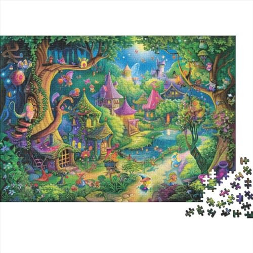 JDDEISKKE Secret World Puzzle 1000 Teile Für Erwachsene Magic Herausforderung Geeignet Für Erwachsene Farbe Puzzle Einzigartige Geschenke 1000pcs (75x50cm)