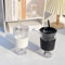 Pack of 2 450 ml Glass Cups with Lid and Straw - Adult Tumbler for Coffee, Smoothies, Iced Drinks and More