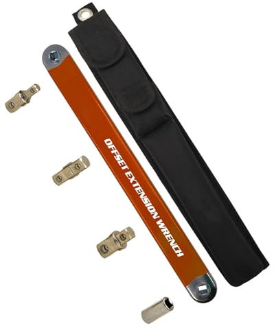 Jeu de Clés D'extension Décalées en Acier à Haute Teneur en Carbone, Outil de Douille à Impact décalé 3/8, Adaptateurs à Entraînement carré, Cliquet Multifonctionnel, Conception