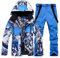 ALSOGO Herren Skianzug Ski Jacke und Hose Set Wasserdichter Schneeanzug Snowboard Jacke Hose Skikleidung Für Männer Blau L01