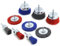 QWORK® 9 Stück Nylonbürste Set, Schleifdraht-Scheibenbürste mit 1/4” (6.35 mm) Schaft, Schleifaufsatz für Bohrmaschine, zum Schleifen, Reinigen und Entrosten