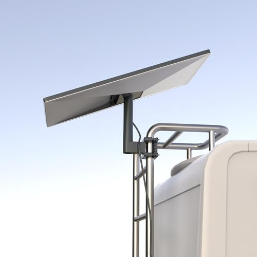 Koroao Starlink RV Mount Ladder Mount ,Clamp Mount for Starlink Standard Gen 3 with Installation Range 0.8-1.97” Pole Starlink V3 Mounting ,Suitable RV/Ladder/Pole/Rack/Roof Outdoor Portable Bracket