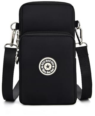 Aucuu Handytasche zum Umhängen Damen,Nylon Kleine Umhängetasche mit Kopfhörer Eingang,Mini Crossbody Schultertasche Handytasche,Handy Schultertasche ür Handy unter 7 Zoll
