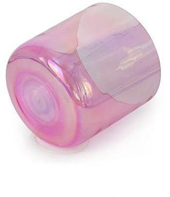 Cosmic Light Rose Color Alchemy Kristall-Klangschale, 20,3 cm, G-Note, Chakra-Schale für Yoga, Meditation, Klangheilung, inklusive Klöppel und O-Ring, 432 Hz Frequenz für Entspannung und Balance