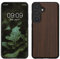 kwmobile Hülle kompatibel mit Samsung Galaxy S25 Hülle - Holz Case - stoßfestes Handy Cover - TPU Handyhülle in Dunkelbraun