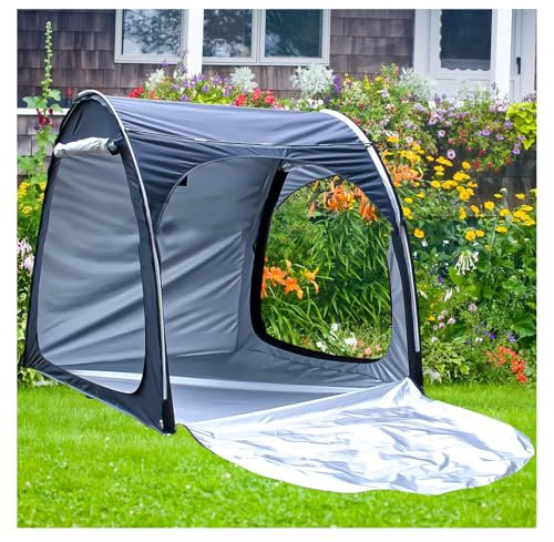 Outdoor Bike Storage Shed Tent for 2 5 Bikes Waterproof Storage Shelter in Black Color