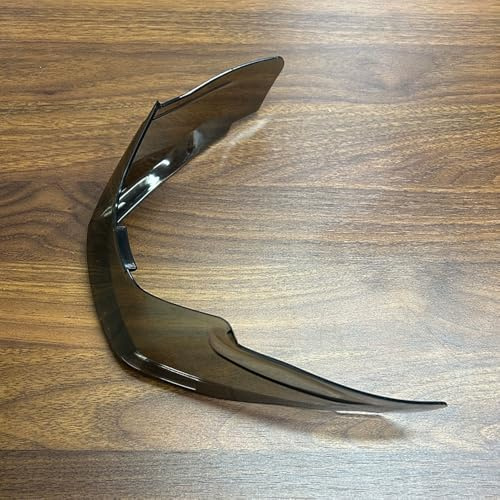 Motorcycle Heckverkleidung Helm Spoiler Koffer Visier Streifen für HJC RPHA 12 Helm Zubehör (Licht Schwarz)