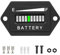 NInE-ROnG 12/24V 36V 48V Battery Indicator Meter Gauge,Waterproof IP68,Lead Acid Battery Capacity Meter Use for Golf Cart,Fork Lifts,Star Car(BI001-1) (36V)