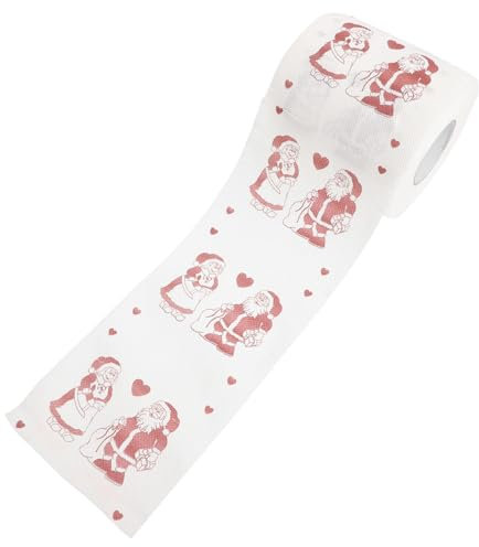 Didiseaon Unique Christmas Toilet Paper Roll Quilted Bath Tissue Soft Gentle Bathroom Accessory Party Tissue Paper Rolls