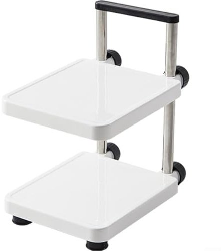 RemixAst Adjustable 2-4 Tier Pot and Pan Organizer Rack, Kitchen Cabinet Storage Holder for Cast Iron Skillets, Griddles, Baking Dishes, Space Saving Design(2 Tier)