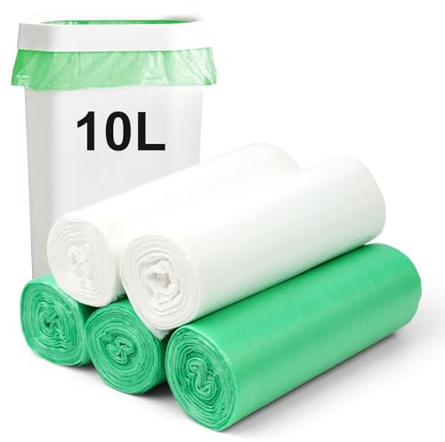 100 Bolsas de Basura Biodegradable/bolsas de basura orgánica reciclables/compost para alimentos/pequeñas para residuos de alimentos con asa/Bolsas de Espesadas Para Cocina